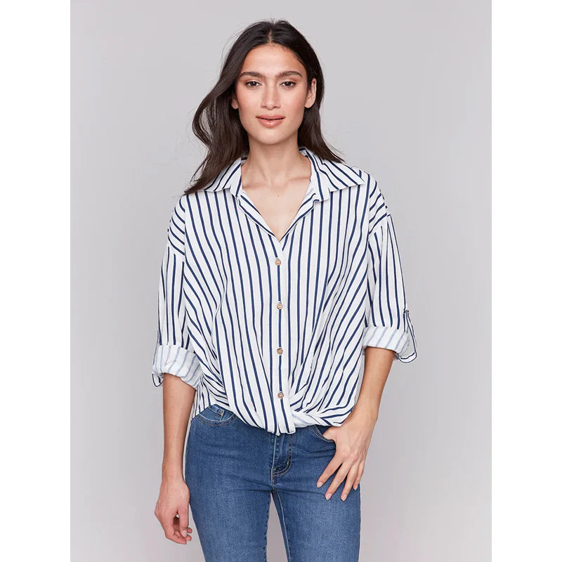 Stiped Linen Blouse
