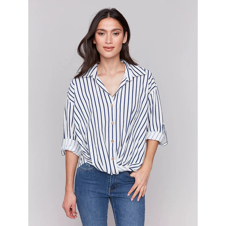 Stiped Linen Blouse