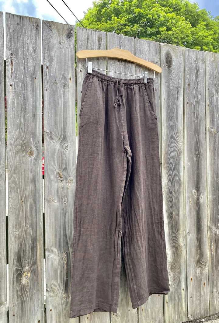 Linen Drawstring Pant