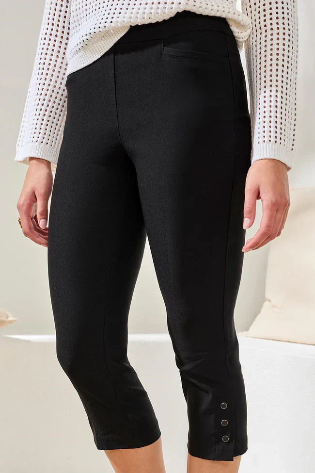 Flatten It® Slim Leg Capris With Snap Vent