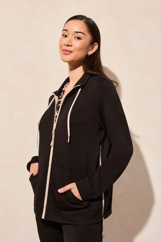 Long Sleeve Mock Neck Cardigan