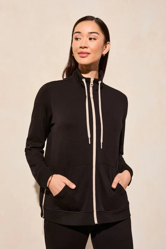 Long Sleeve Mock Neck Cardigan