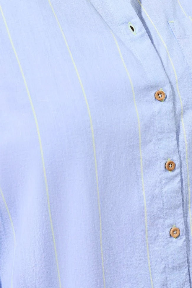 Yarn Dye Stripe Button Shirt