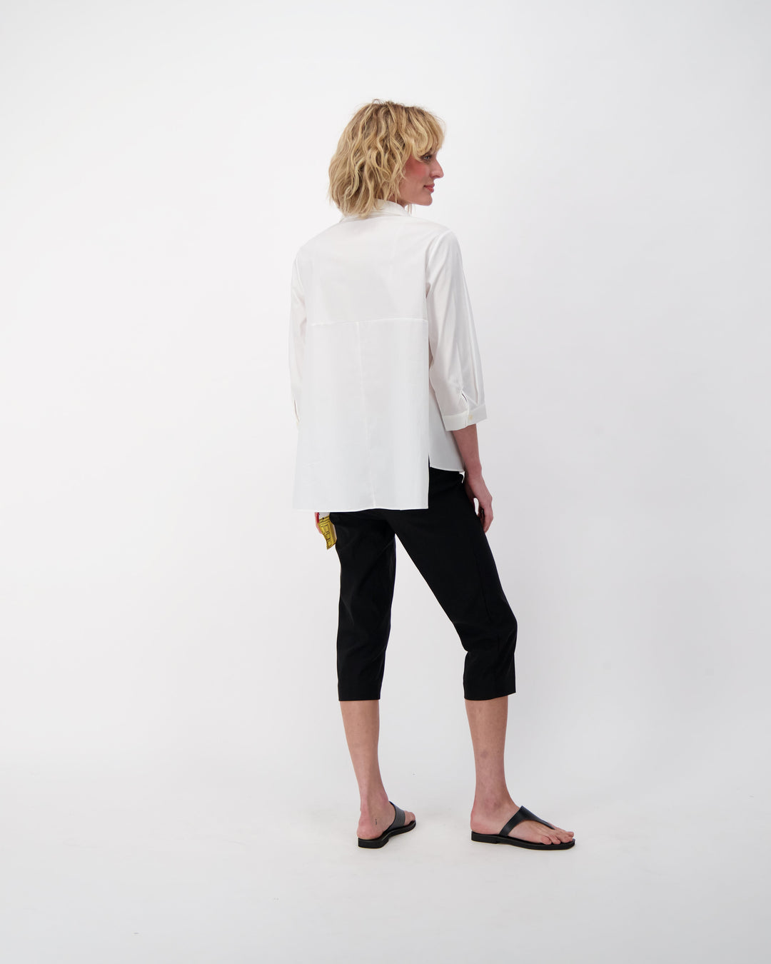 Abstract Print Asymetric Shirt