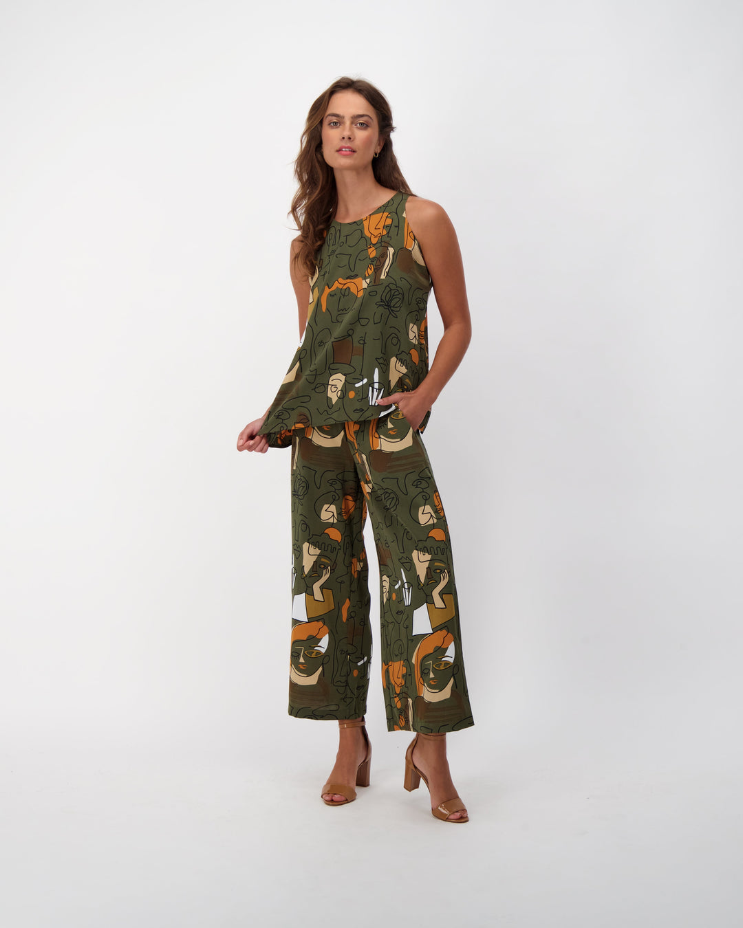 Picasso Art Sleeveless Top