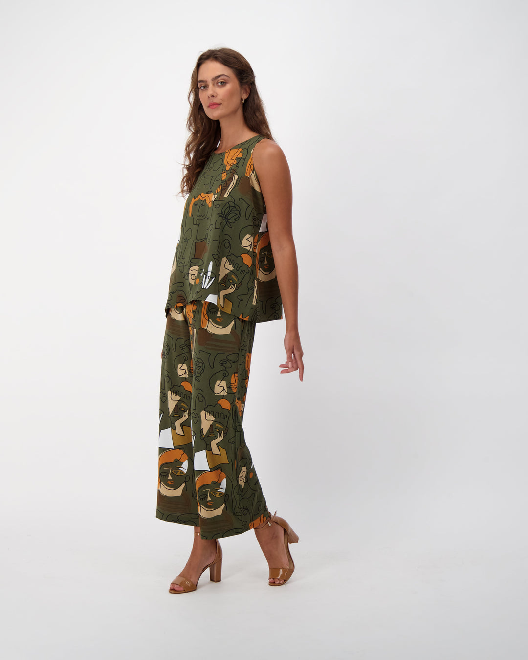 Picasso Art Wide Leg Pant