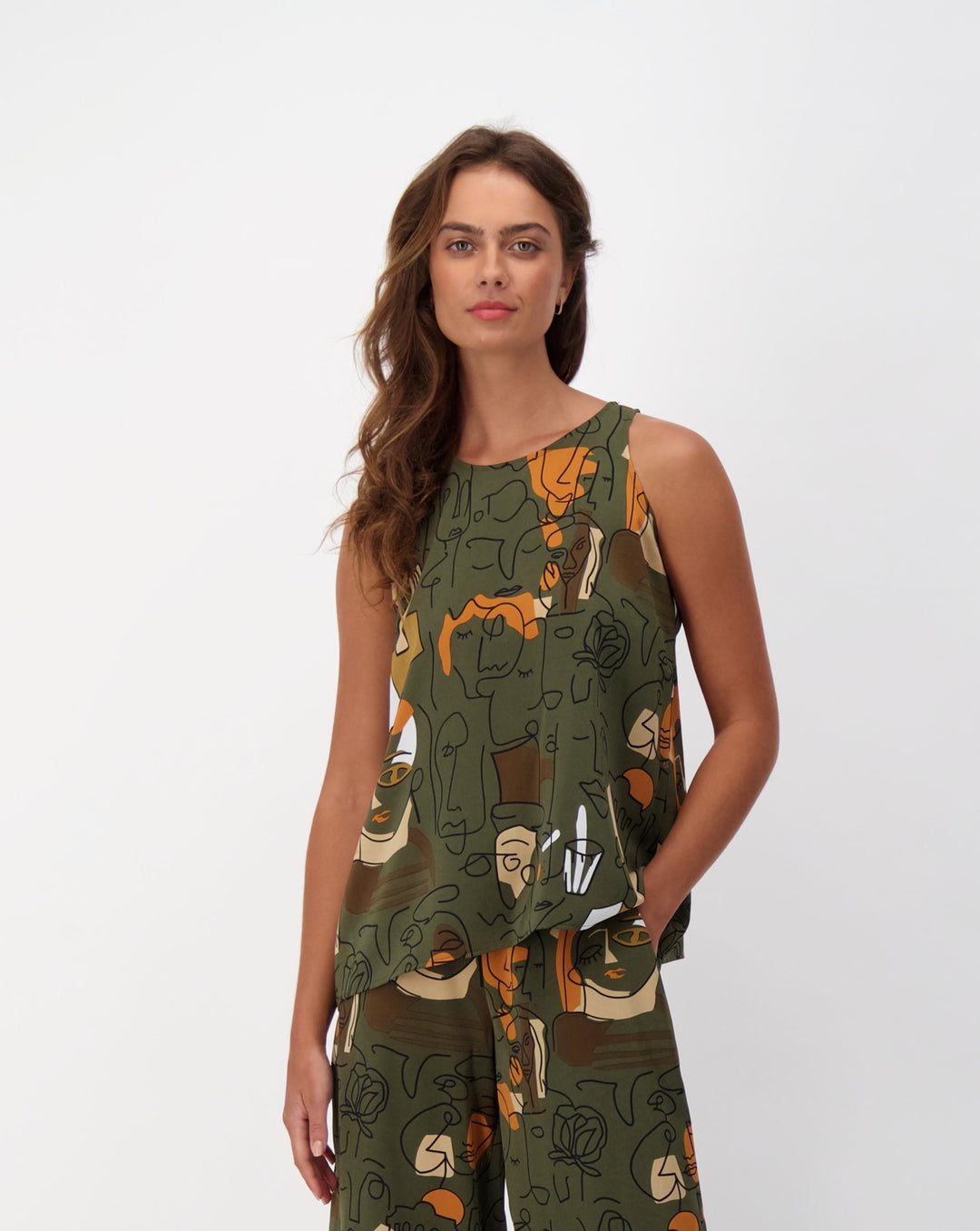 Picasso Art Sleeveless Top