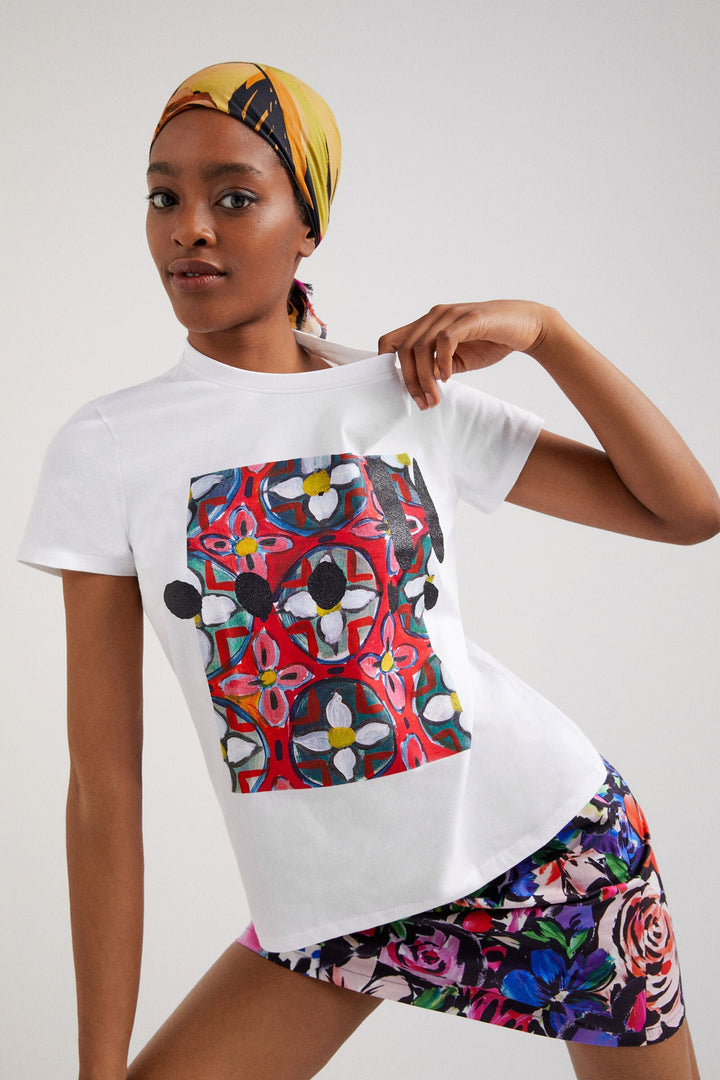 Aztec Flower Design T-Shirt