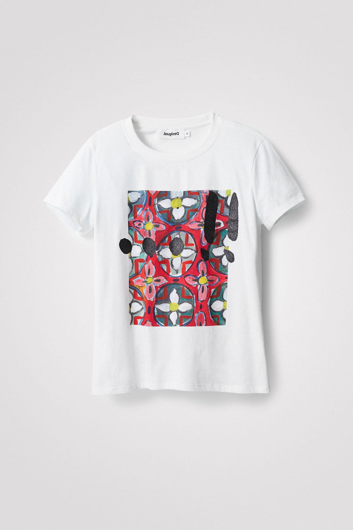 Aztec Flower Design T-Shirt