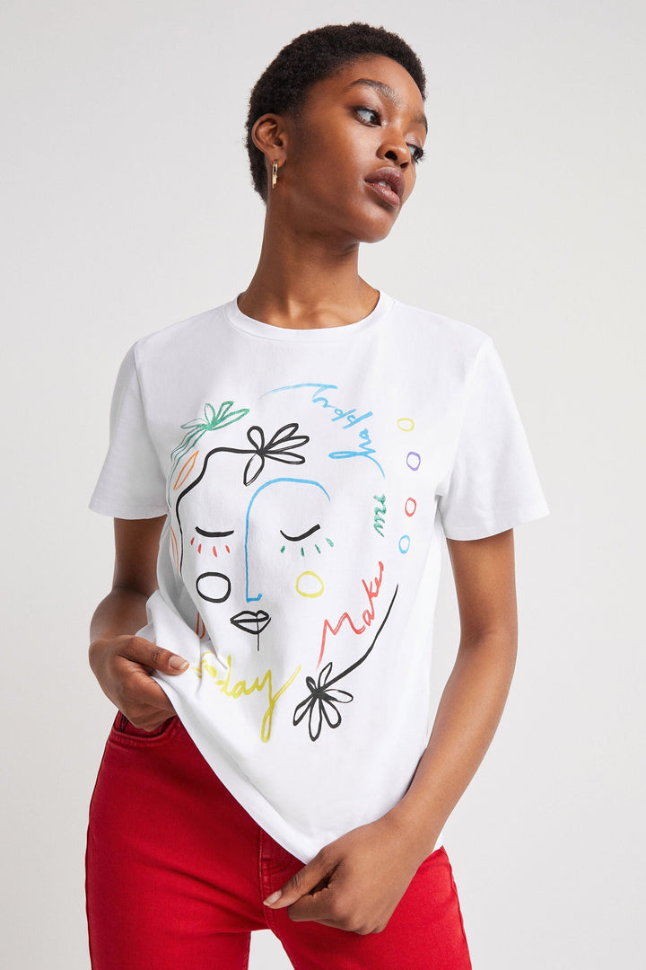 Faces T-Shirt 100% Cotton