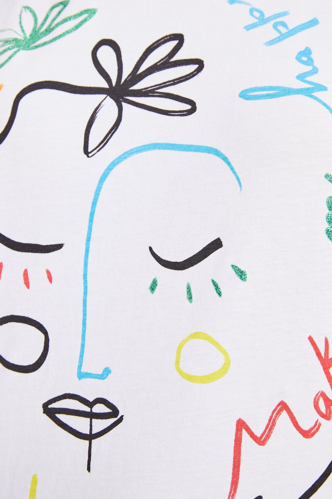 Faces T-Shirt 100% Cotton