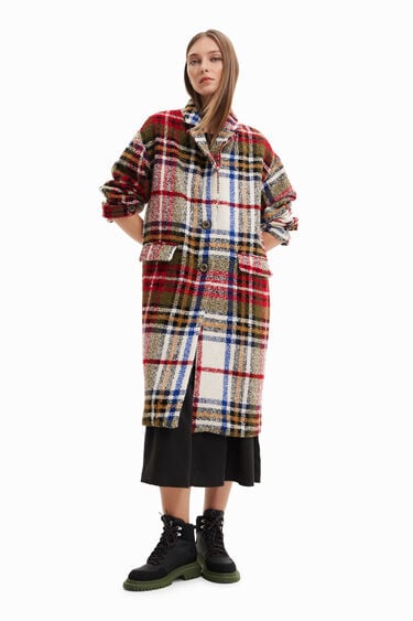 Tartan 3/4 Tweed Coat
