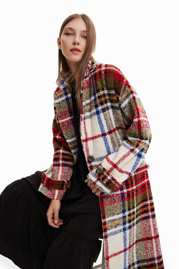Tartan 3/4 Tweed Coat