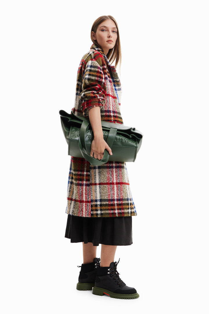 Tartan 3/4 Tweed Coat