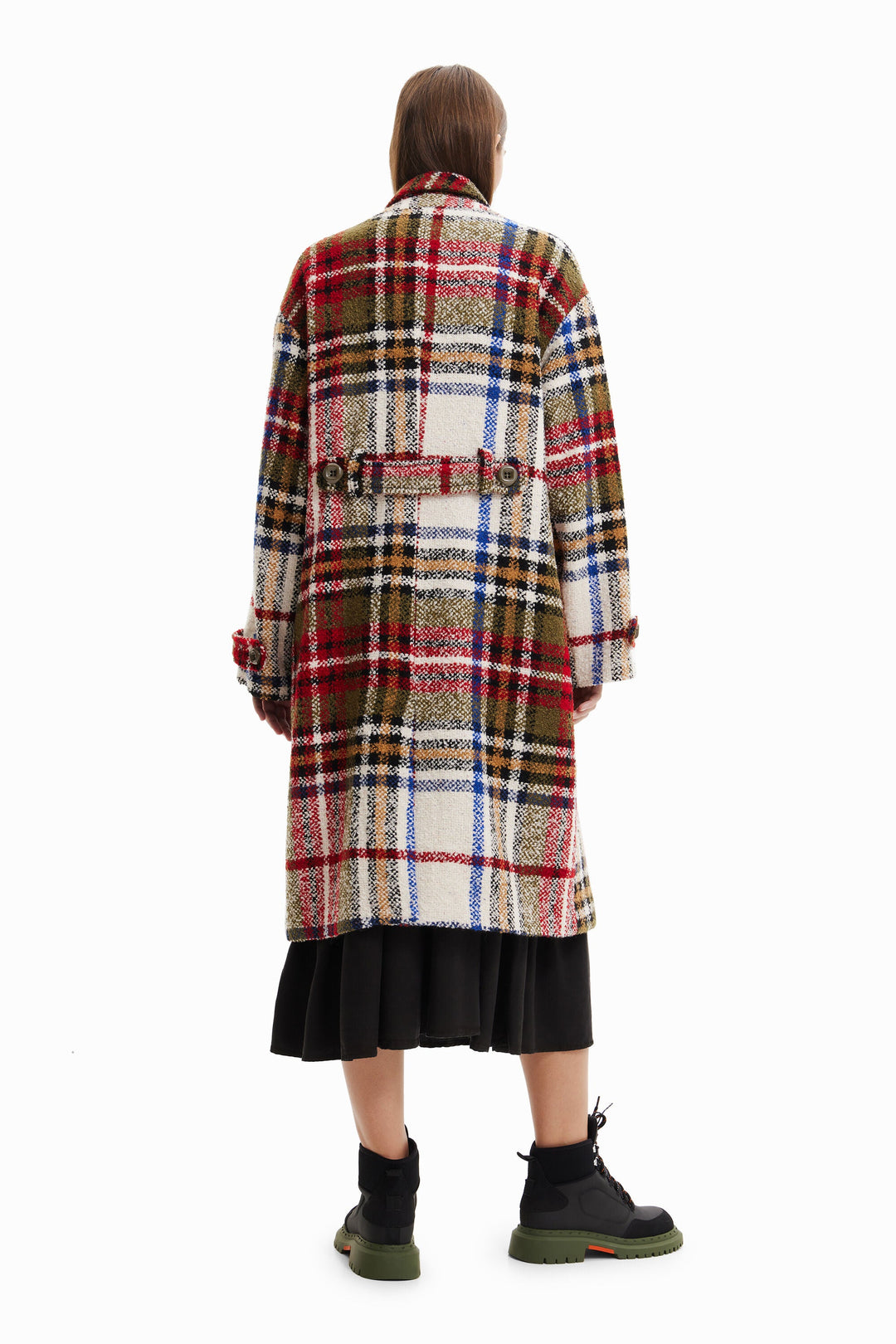 Tartan 3/4 Tweed Coat
