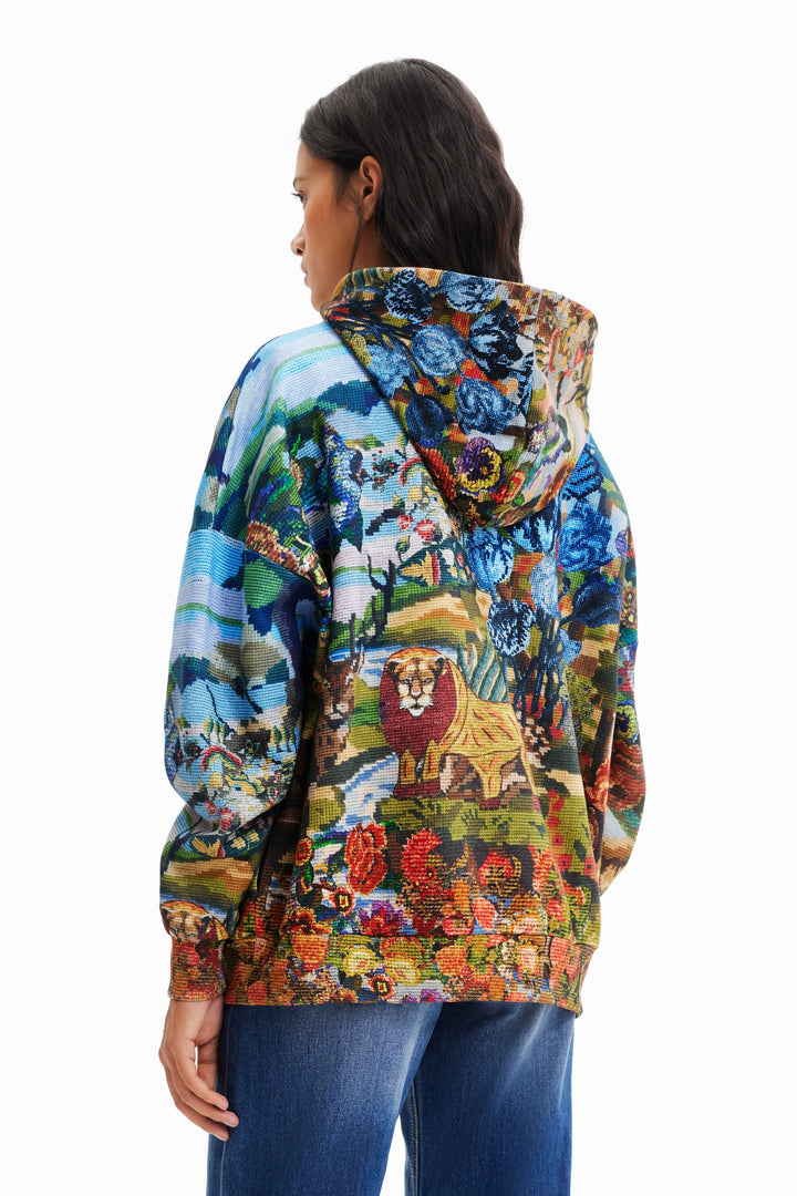 M. Christian Lacroix Pixel Print Mickey Hoodie