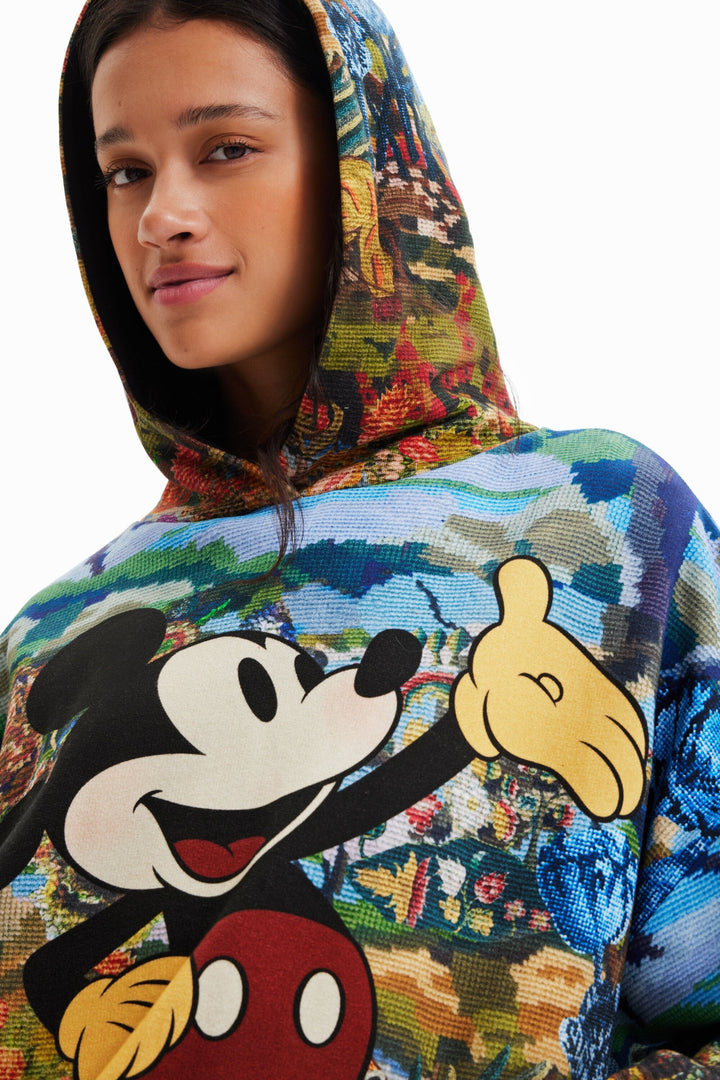 M. Christian Lacroix Pixel Print Mickey Hoodie