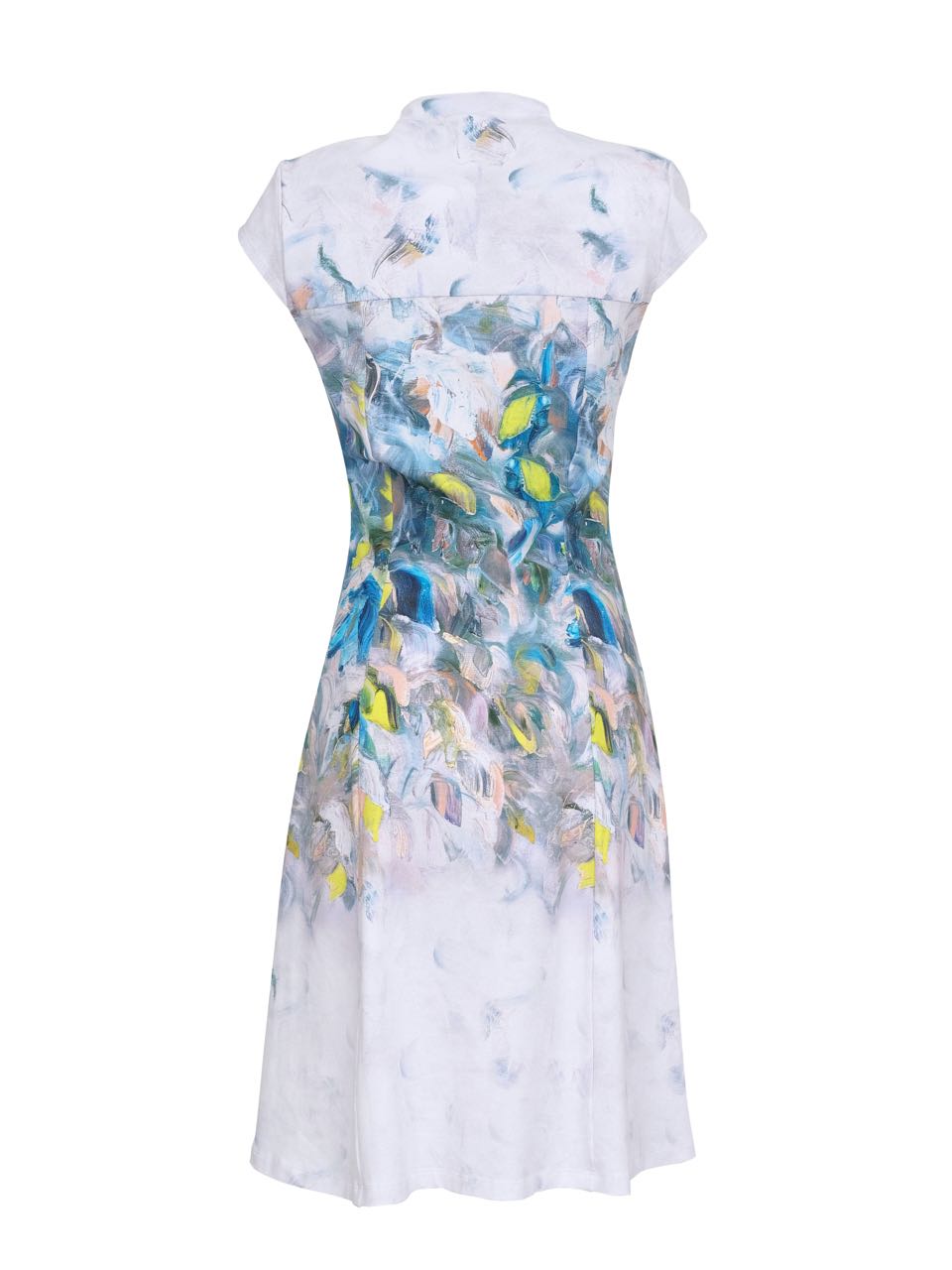 Cap Sleeve V-Neck Fit & Flare Dress