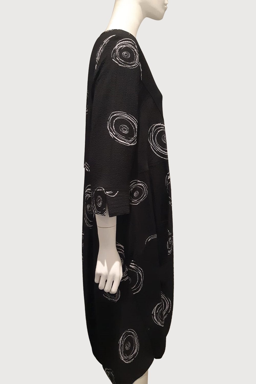 Cool Fabric Swirl Print Relaxed Dress