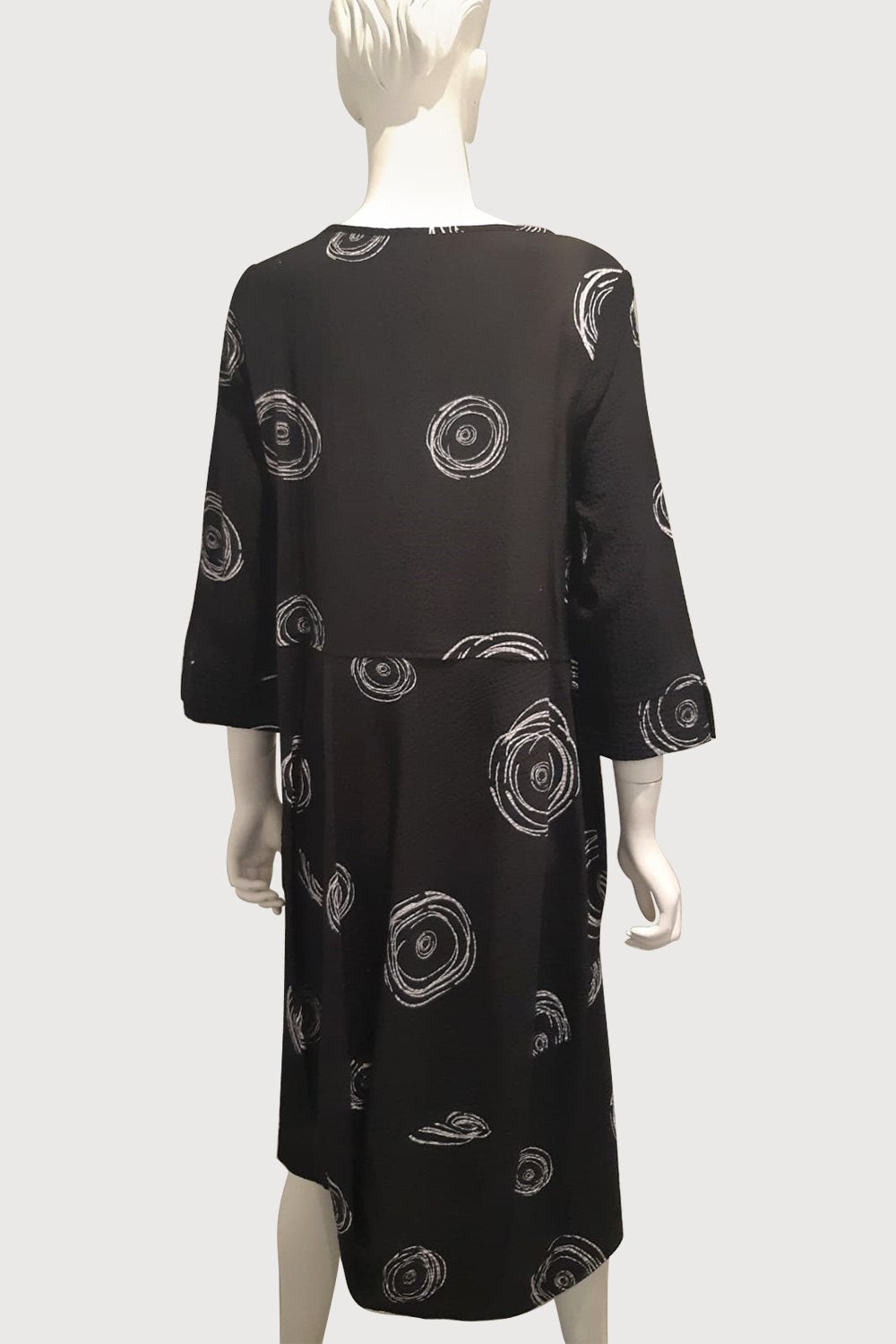 Cool Fabric Swirl Print Relaxed Dress