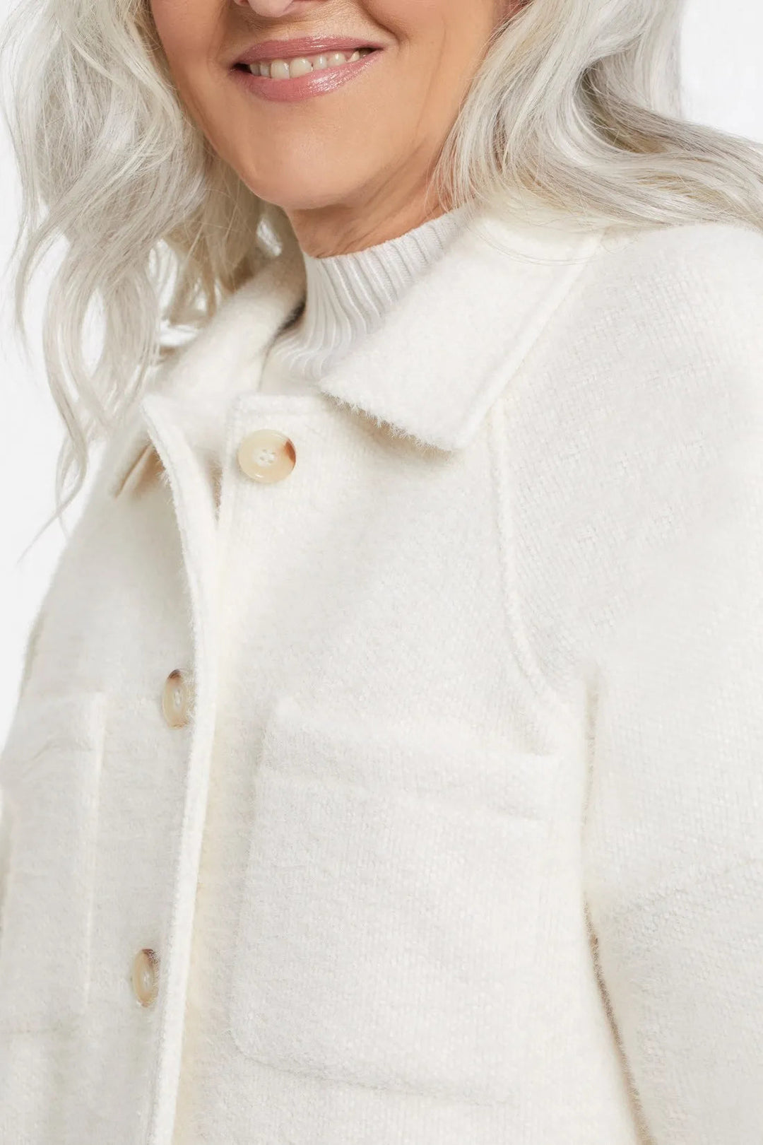 Boucle Eyelash Knit Jacket