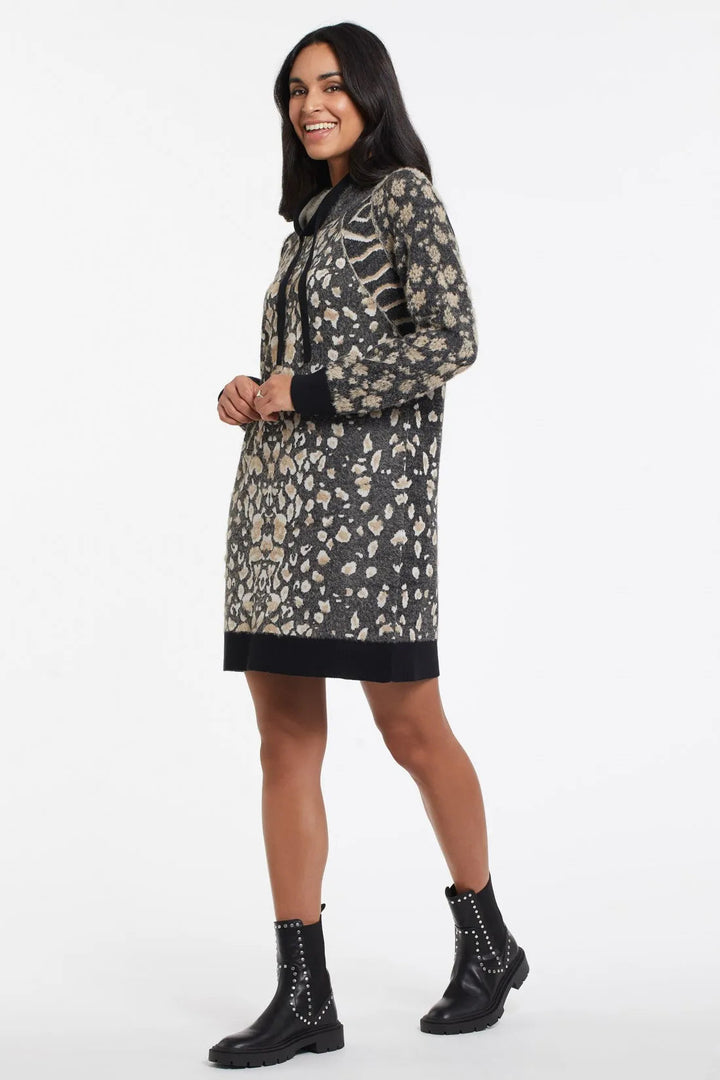 Feather Yarn Sweater Dress