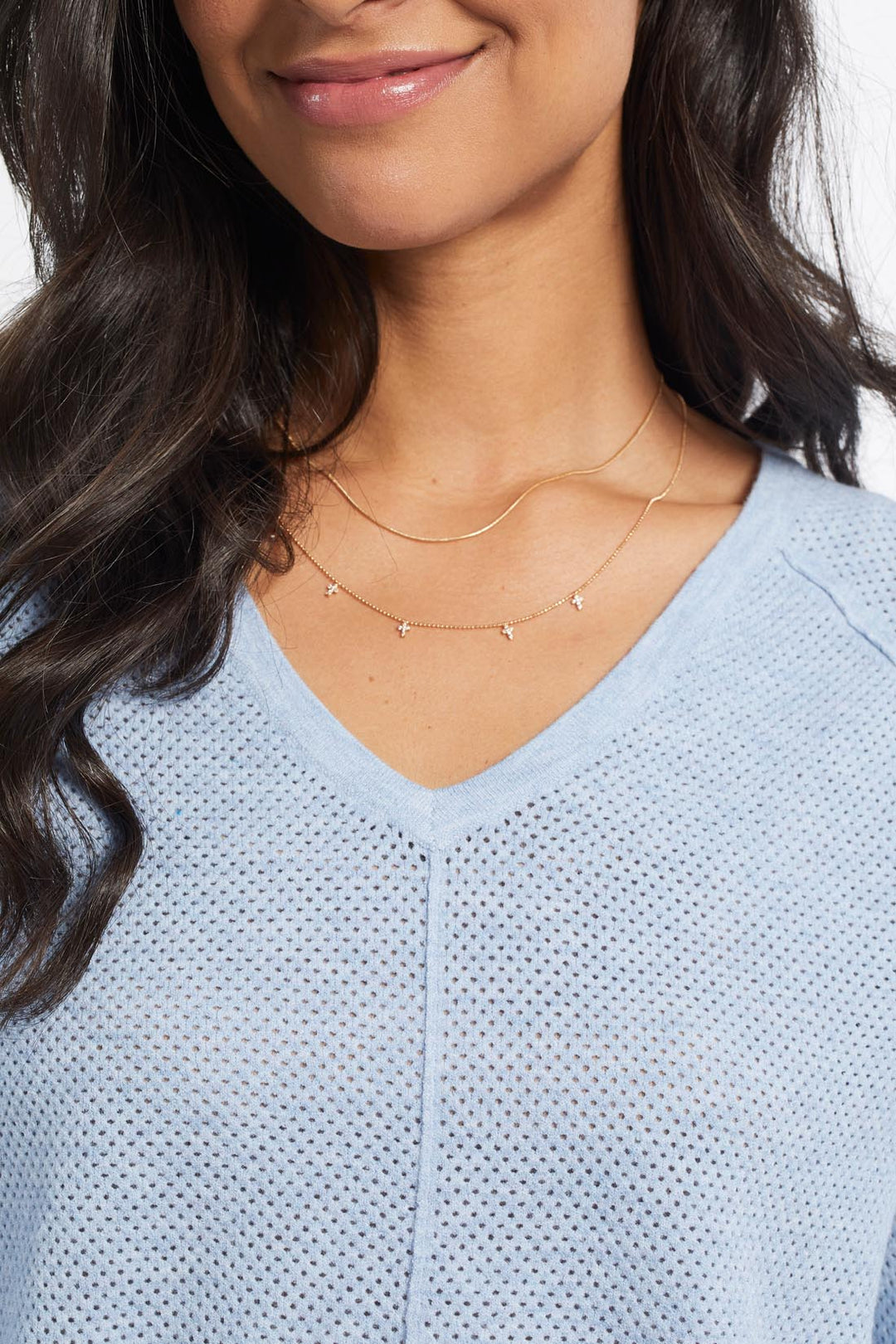 V-Neck Raglan Sweater