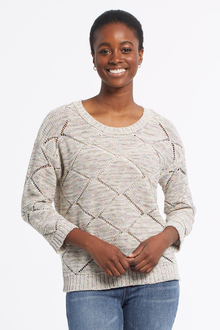 Space Dye Crew Neck Sweater