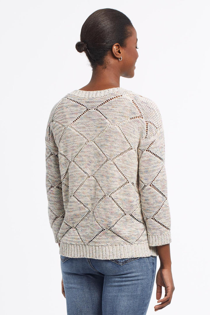 Space Dye Crew Neck Sweater