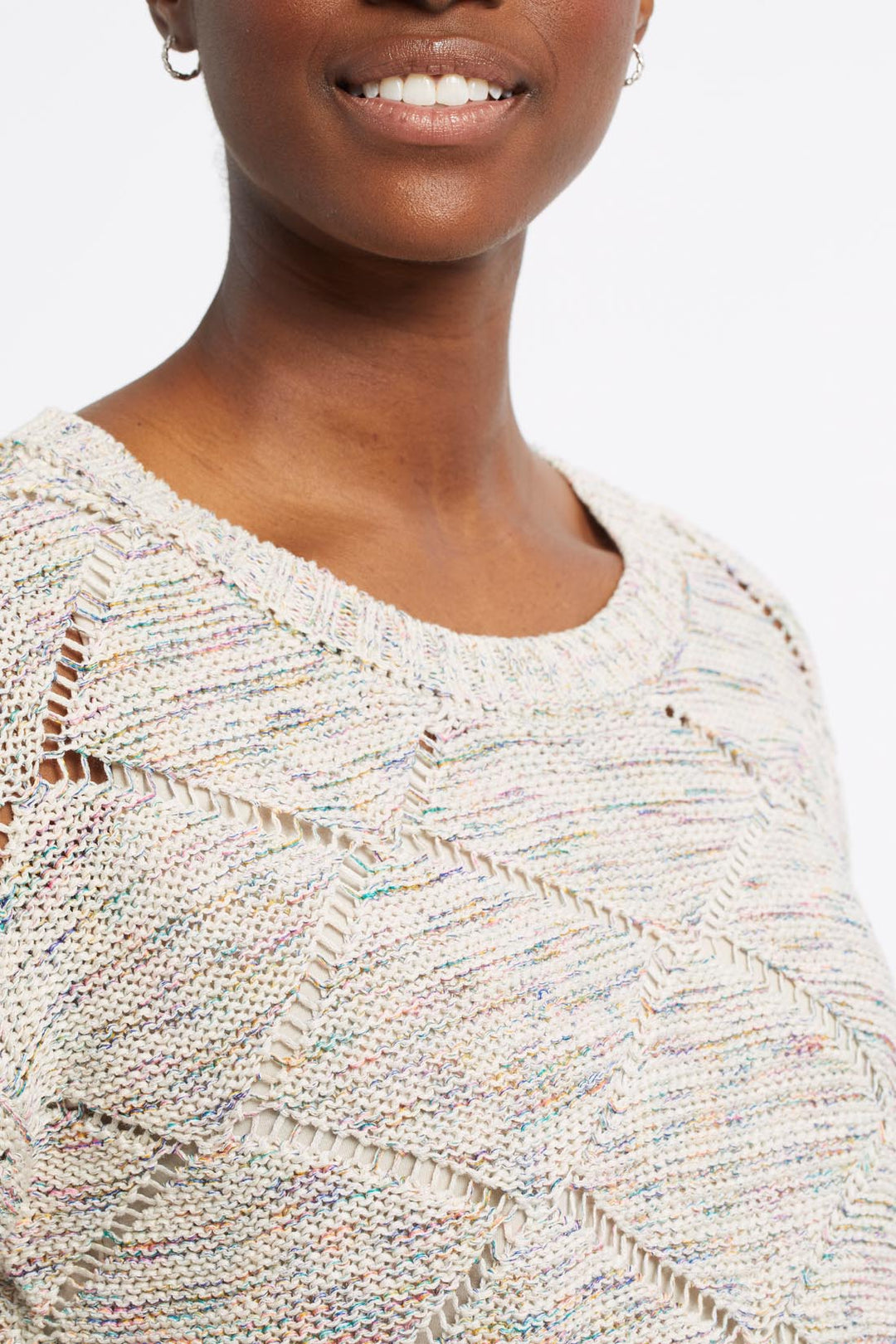 Space Dye Crew Neck Sweater