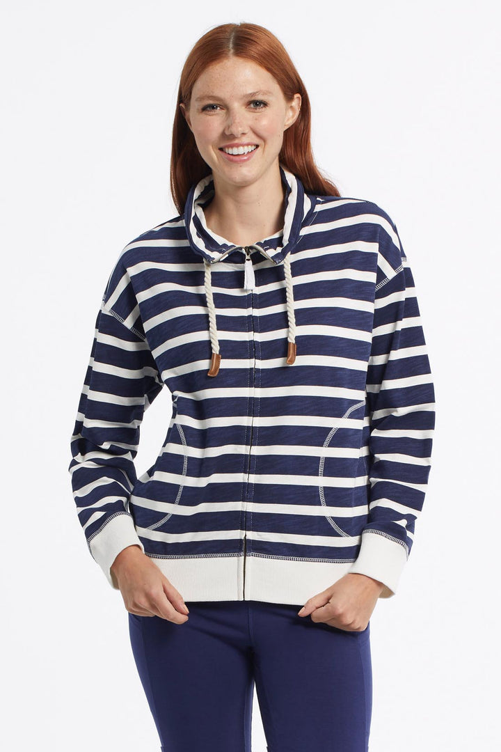 Slub Terry Striped Cardigan