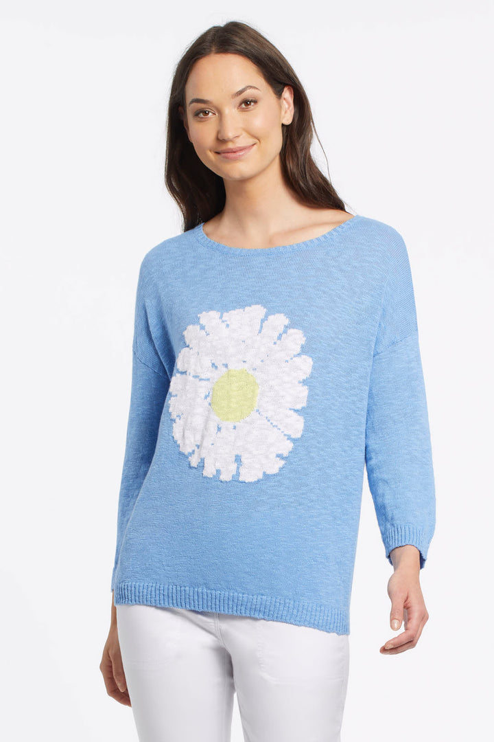 Large Print Scoop Neck Sweater