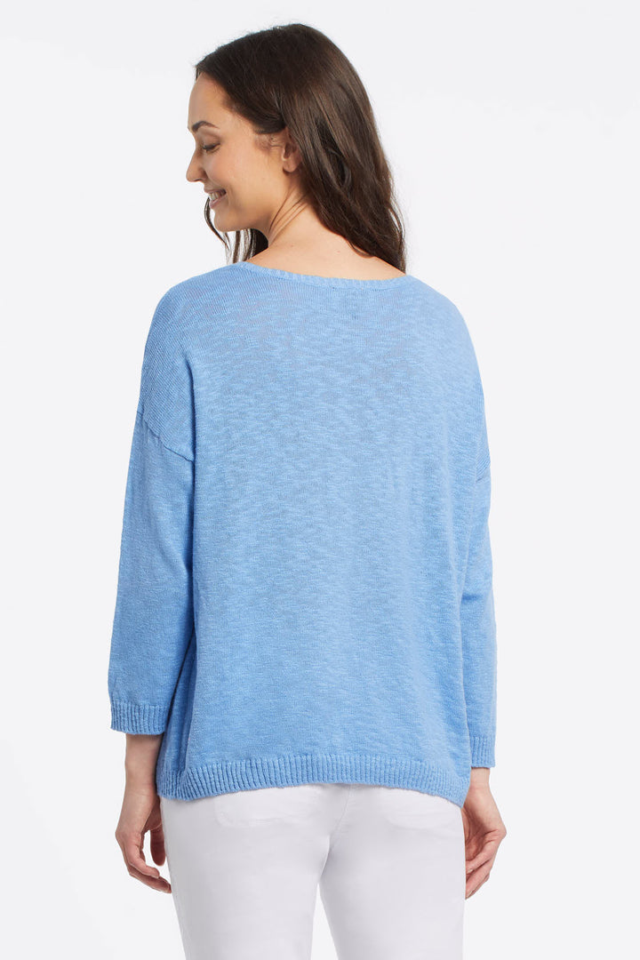 Large Print Scoop Neck Sweater