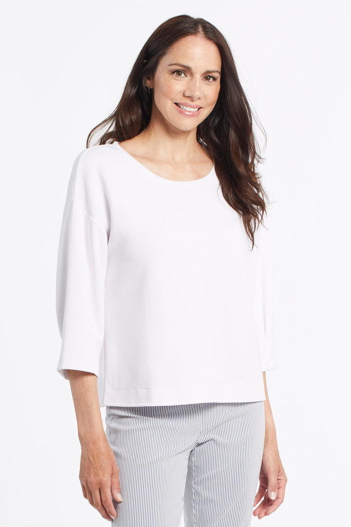 Scuba Knit 3/4 Sleeve Top