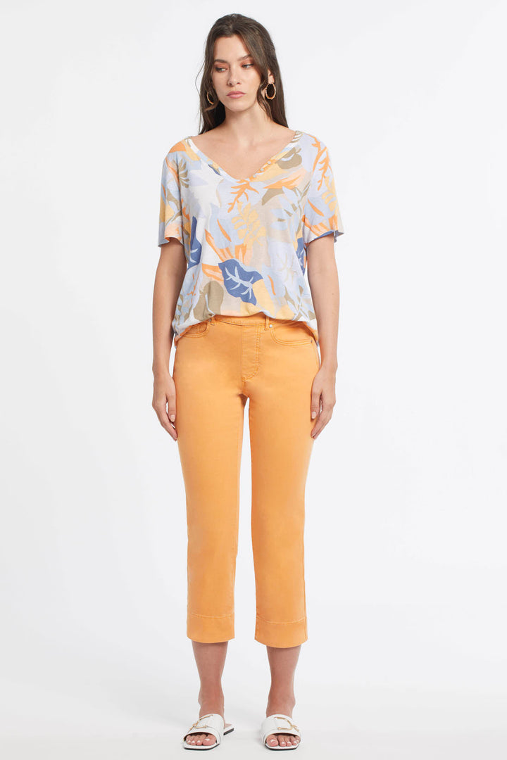 5-Pocket Kick Flare Capri