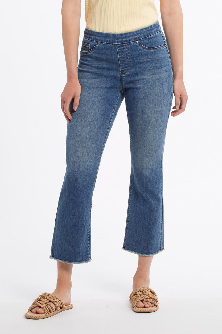 Audrey pull on straight crop jean