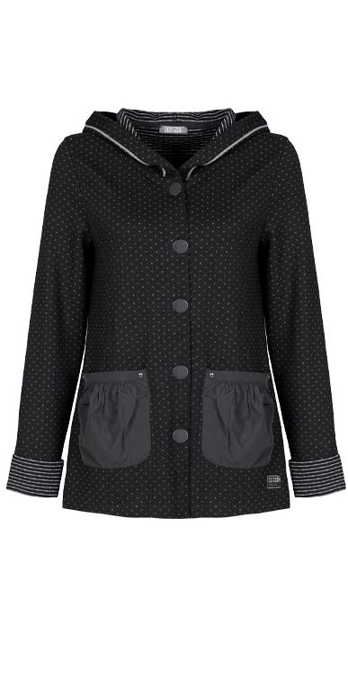 Comfy Button Front Jacket-Plus