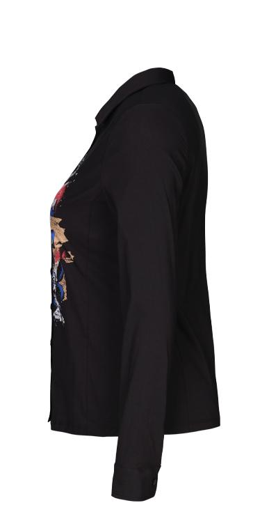 Cotton Stretch Print Top-Plus