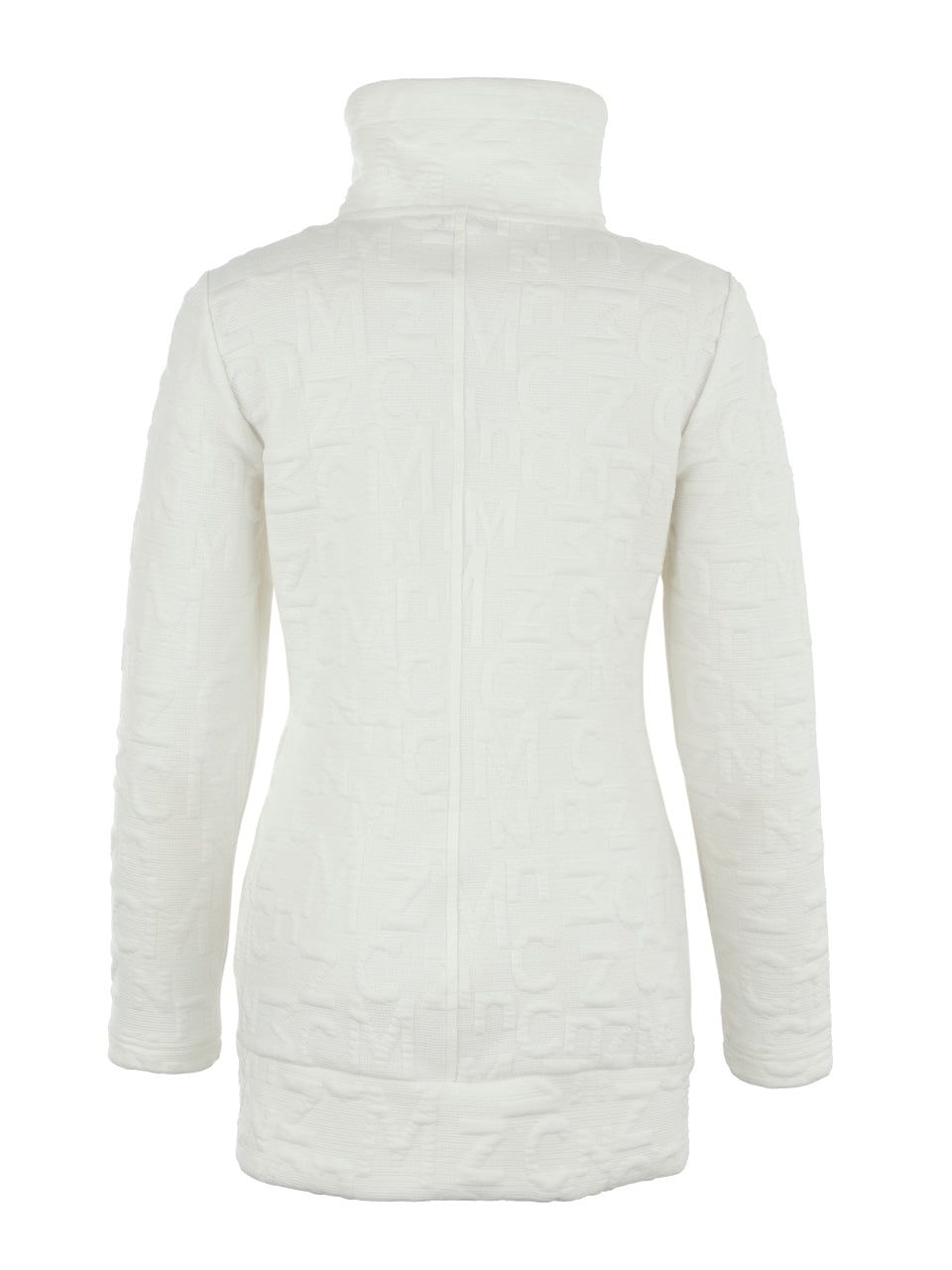 Embossed Knit Short Zip Jacket