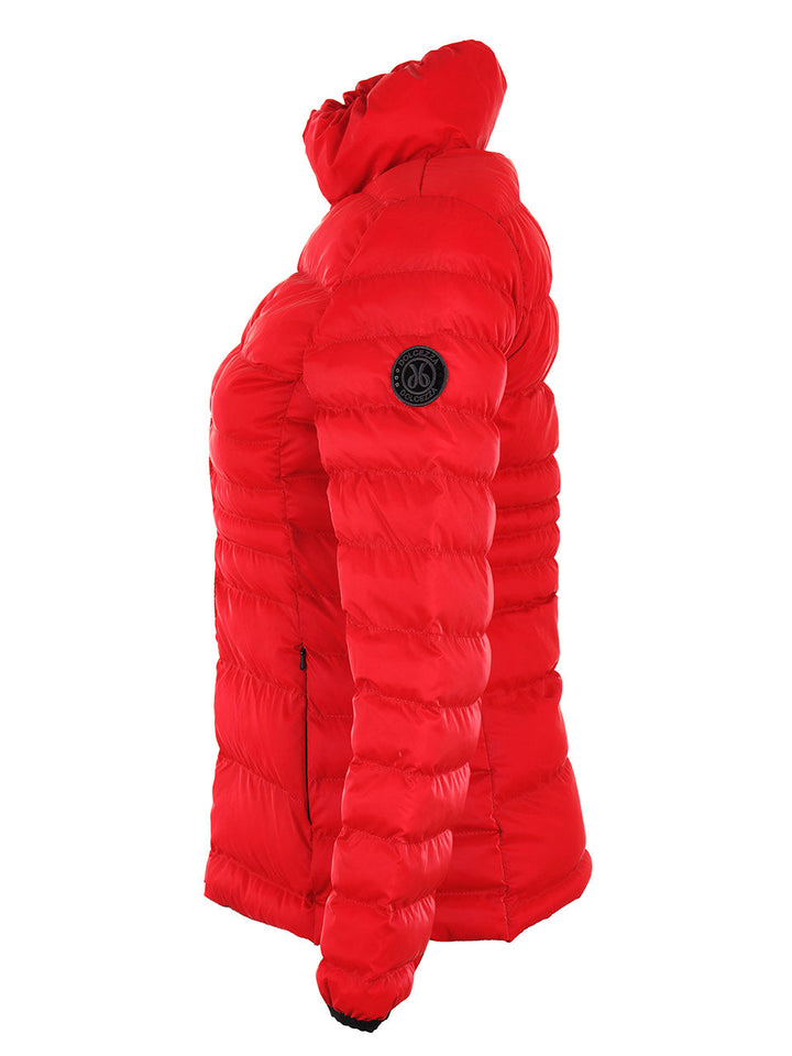 Iridescent Red Puff Jacket