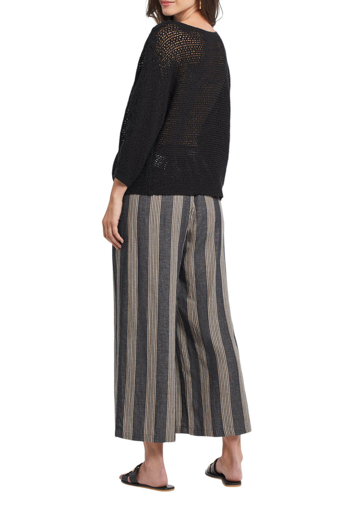 Soft Boat Neck Sweater With Lace Detail