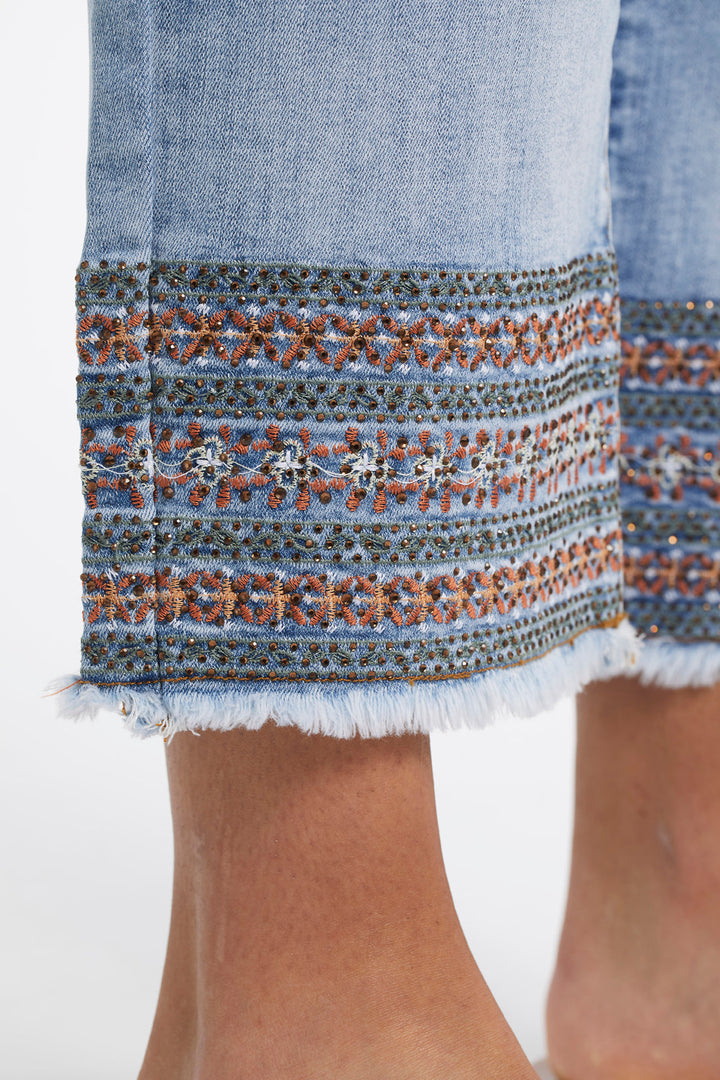 Straight Crop Jean With Bottom Detail