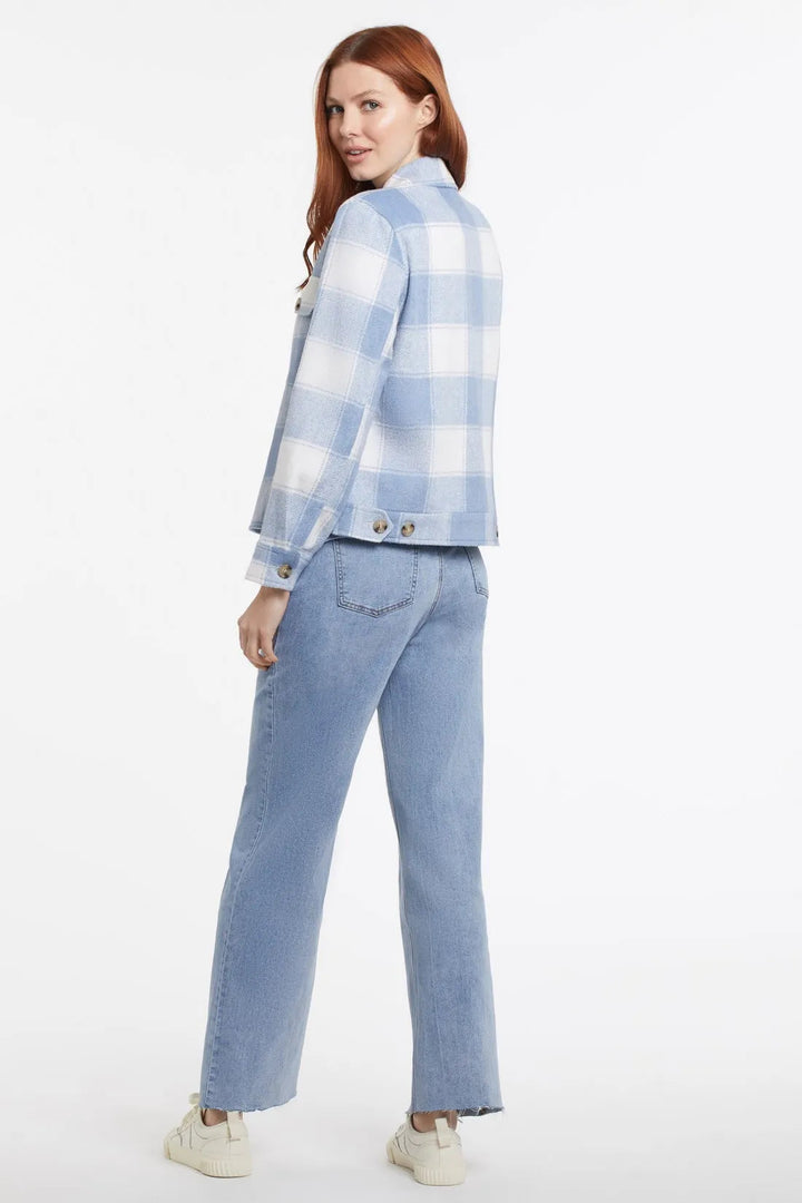 Plus Notch Plaid Jacket