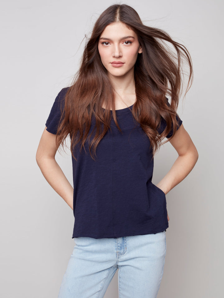 Short Sleeve Organic Cotton Top