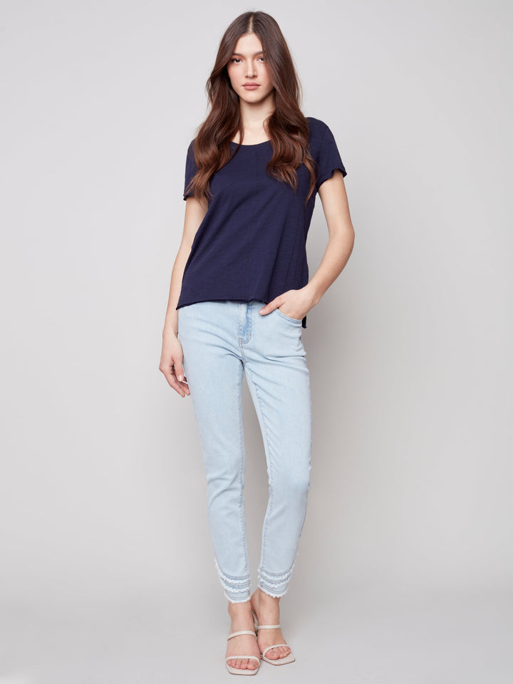 Short Sleeve Organic Cotton Top