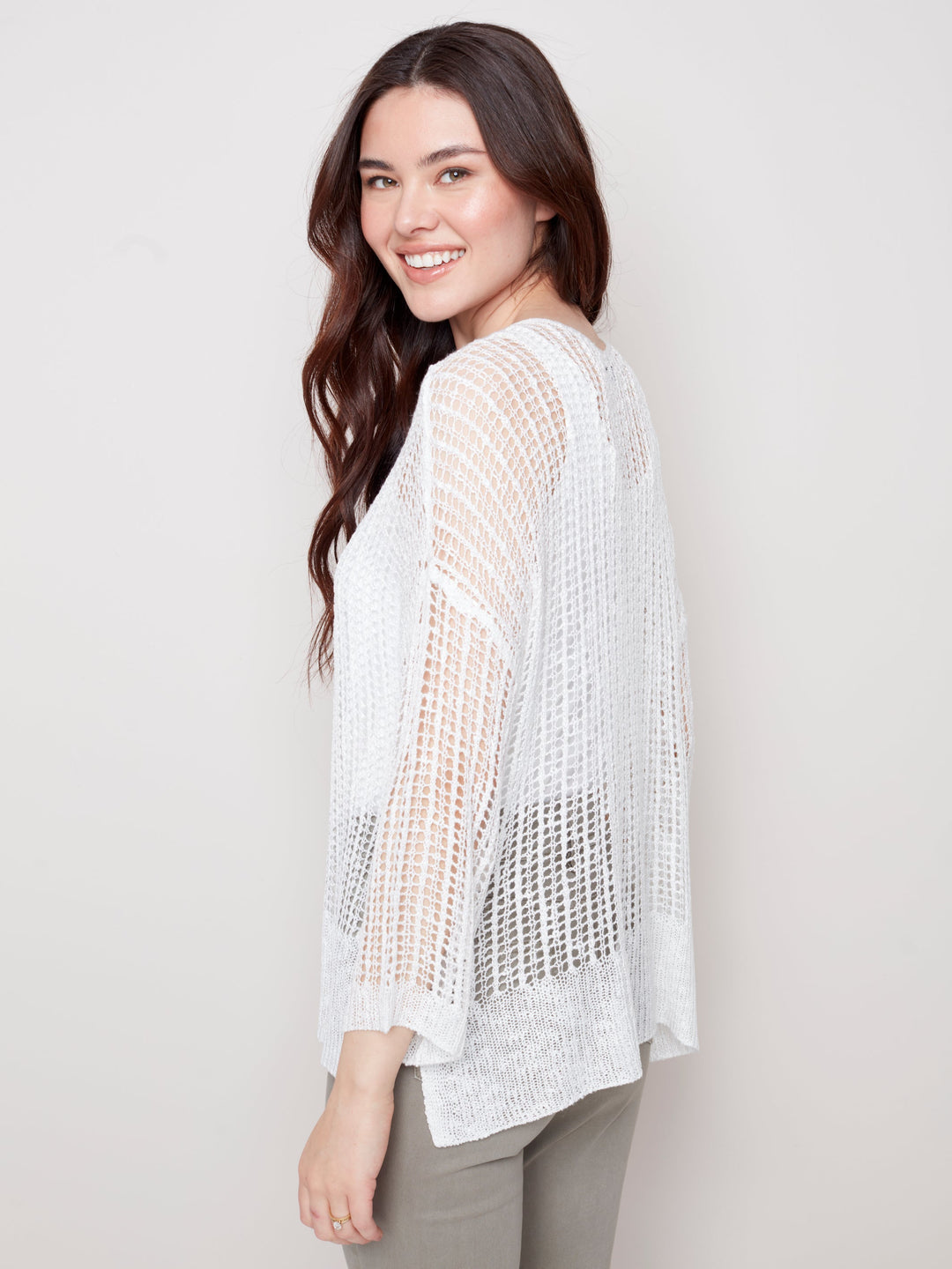 Long Sleeve Sweater With Hem Detail