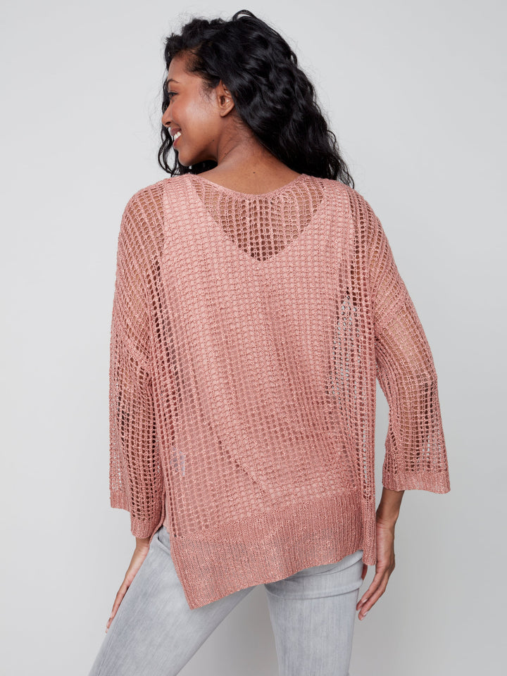 Long Sleeve Sweater With Hem Detail