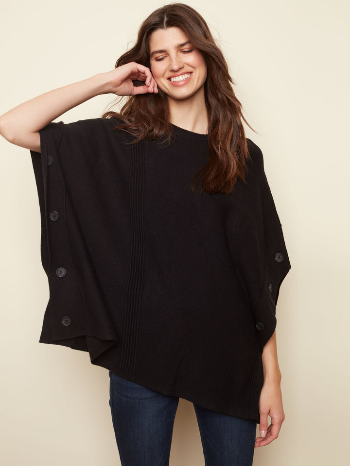 Sweater Cape - Black
