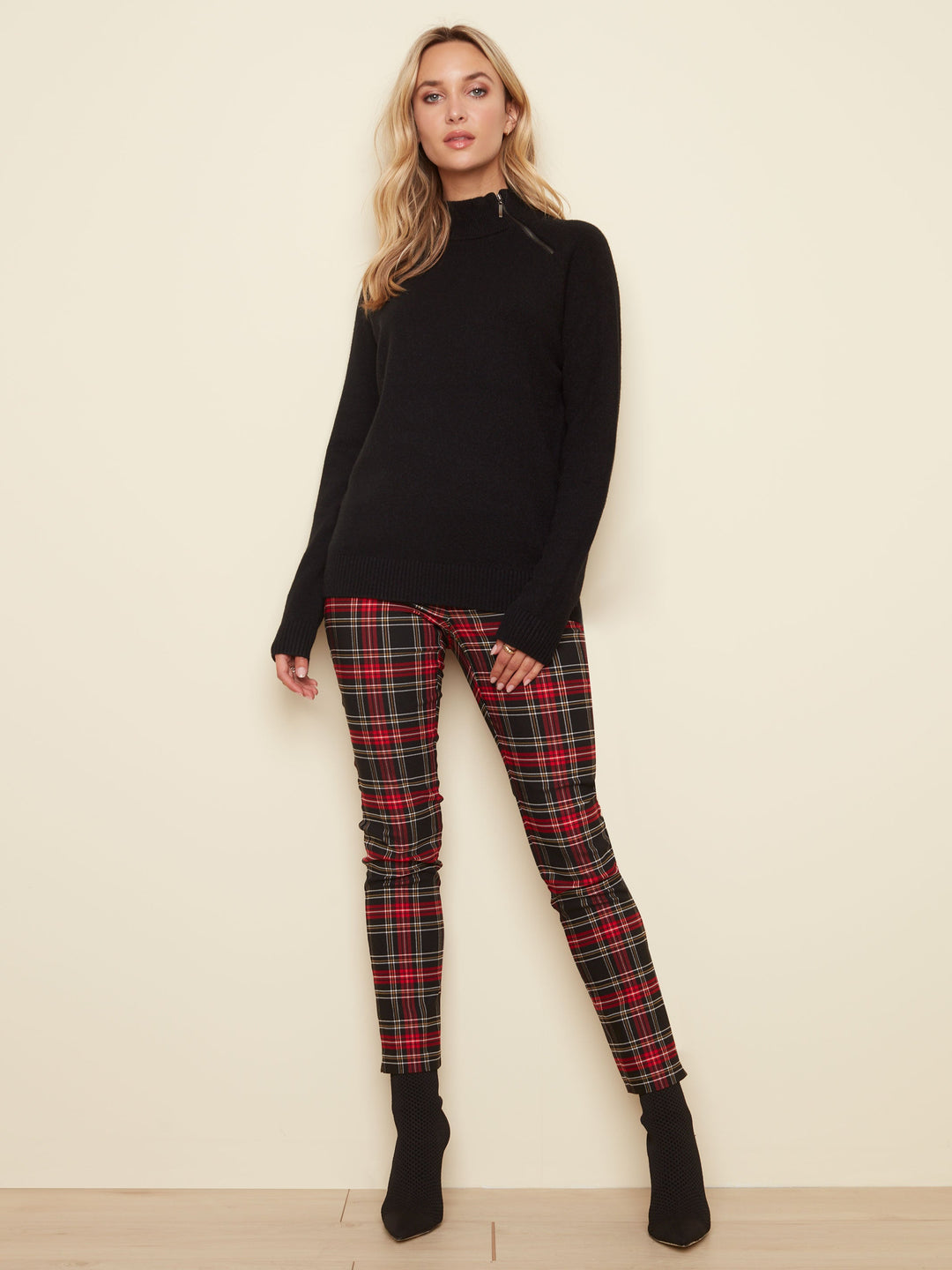 Black Webbed Heart Sweater