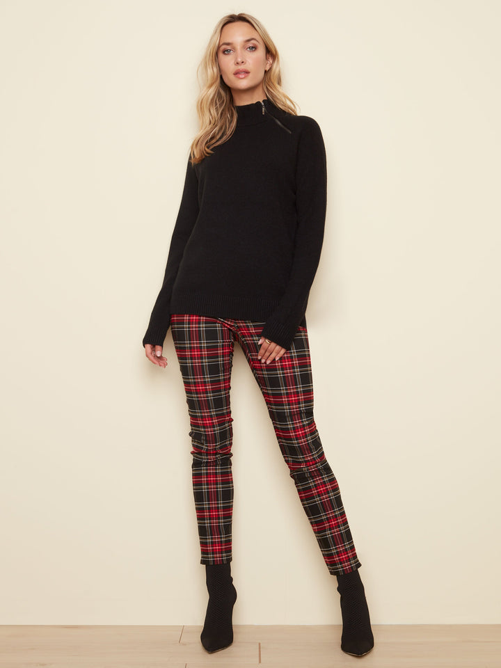 Black Webbed Heart Sweater